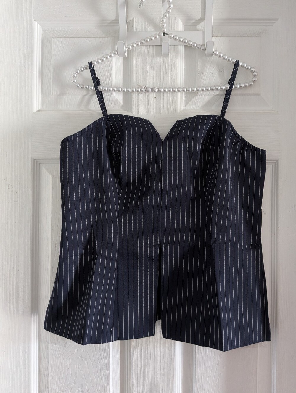 Commense Pinstripe Cami Top & Wide Leg Pants Set - Picture 8 of 15
